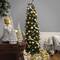 7ft. Pre-lit Kingswood Fir Pencil Artificial Christmas Tree, Clear Lights